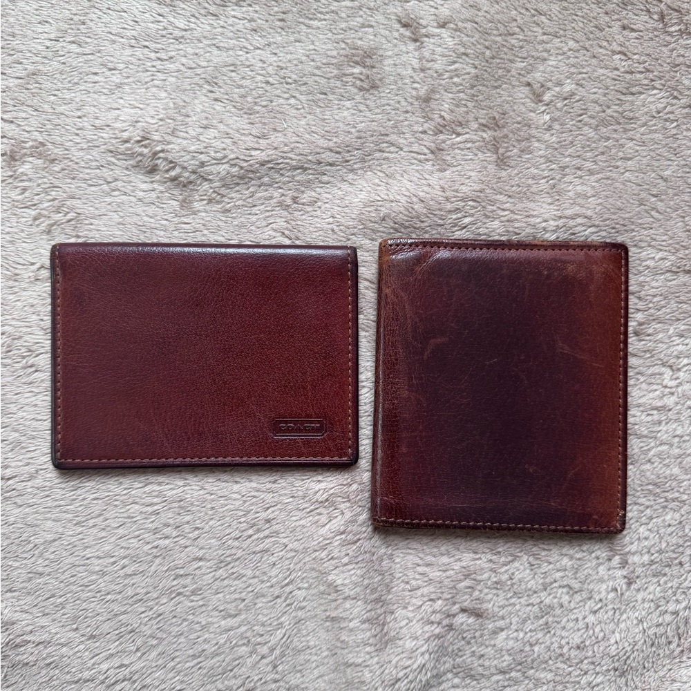 Vintage Coach Water Buffalo Card Case/Wallet Bundle - Project Condition